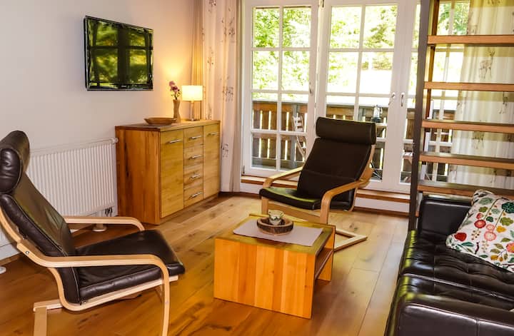 Tolles Apartment üBer 2 Etagen Mit Blockhaussauna - Rosenthal-Bielatal