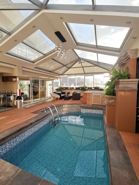 Duplex Suite with Pool, Jacuzzi, Sauna and Terrace