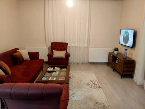 New design 2+1 apartment with double air conditioning in the comfort of a hotel