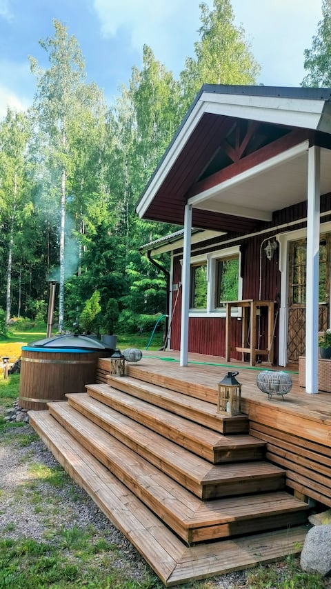 Two cabins in the wild