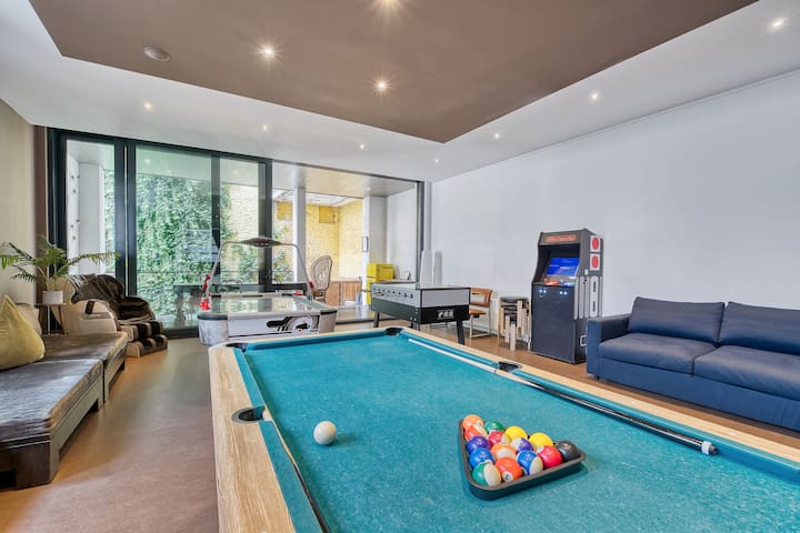 BH)330m2 Villa for Groups GameRoom+Jacuzzi+Terrace