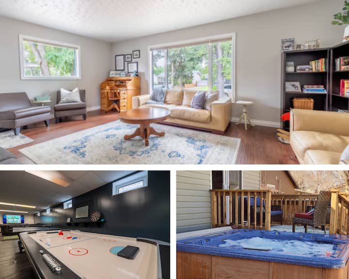 Fun Family Retreat w/ Games Room & Hot Tub