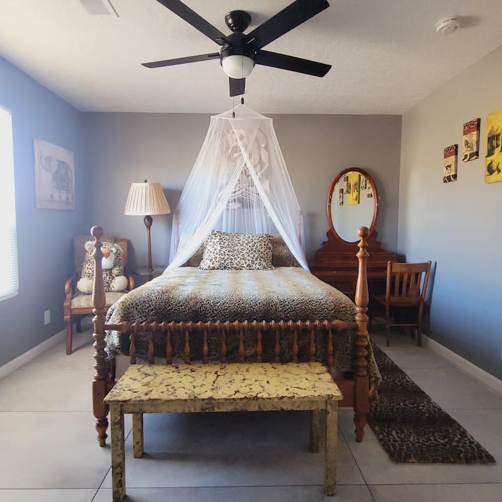 Bedroom two has a full size pillow top mattress.  This room is also 12x12.