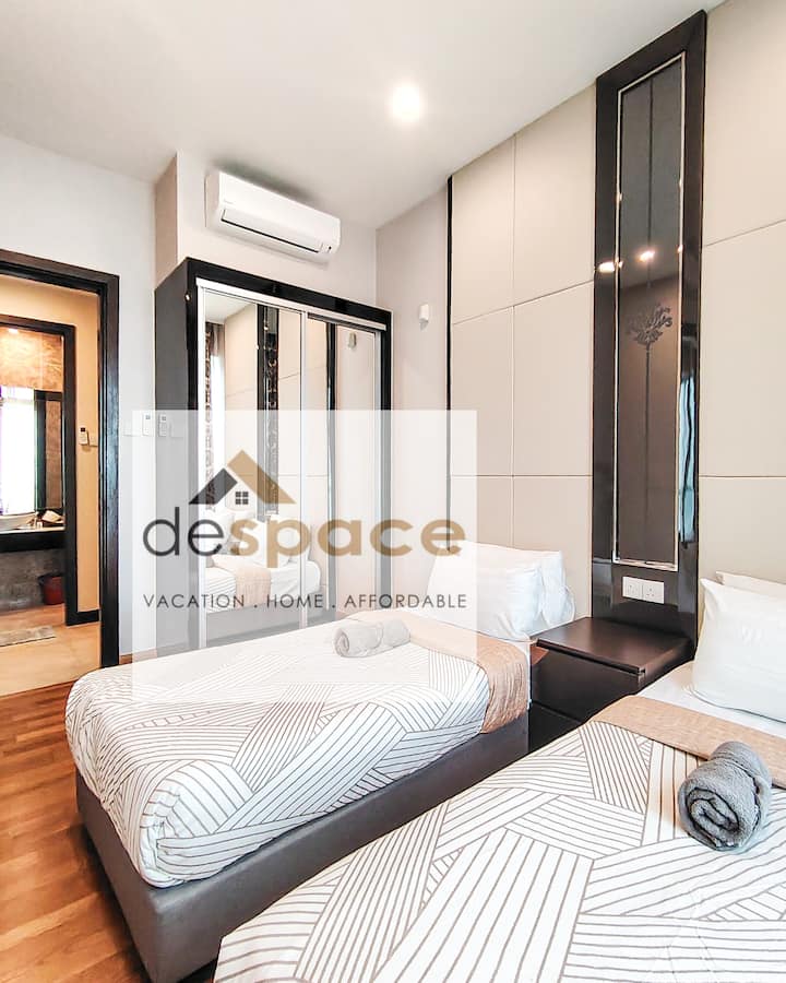 เตียงเดี่ยว 2 เตียงสำหรับห้องนอน 2