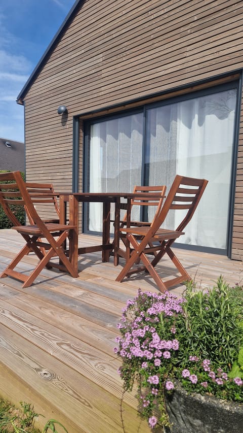 Beautiful wooden chalet.