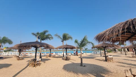 Cozy apartment with a private beach. Total tranquility