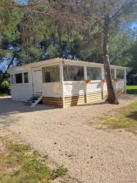 bungalow accommodation + terrace + spa + heated pool