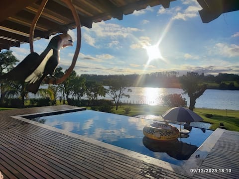 Hachiman Resort, a waterfront property