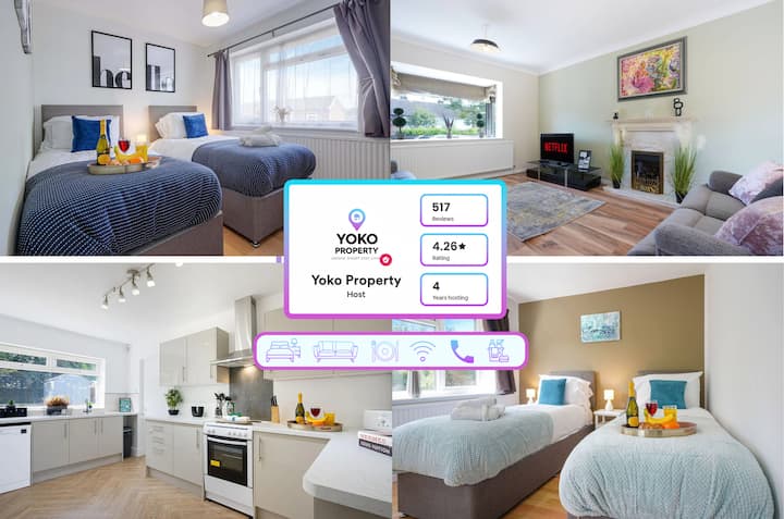 Prime Location - Detached House - Sleeps Up To 10 - Milton Keynes