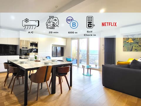 Le Panoramique: Zen apartment with superb views