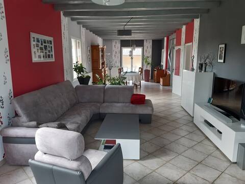 Private floor 3 rooms 6 pers near 24h LeMans