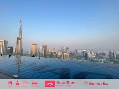 Unique 2br with Infinity Pool view on Burj Khalifa