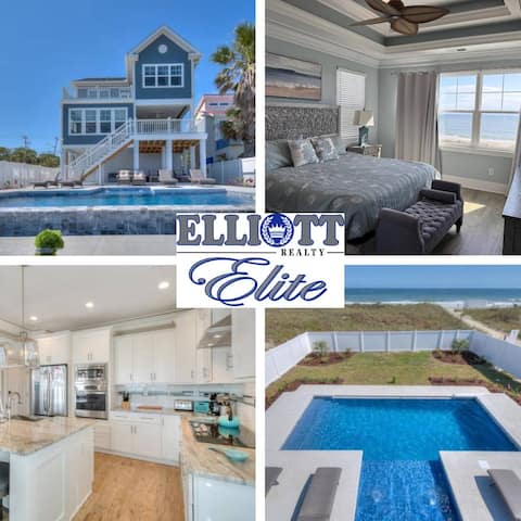Bailey's Blue Ocean View- Oceanfront Home w/Pool!