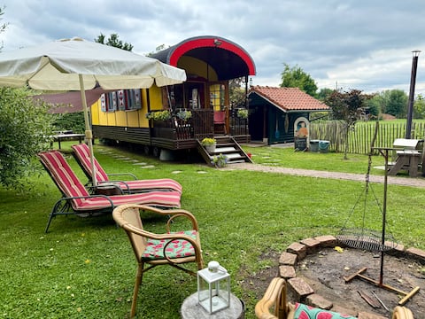 Gypsy-style wagon in the Green Kempen
