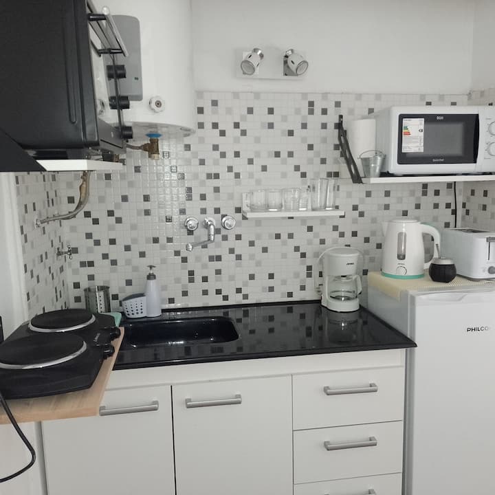 Studio em San Nicolás com ar-condicionado e Wi-Fi