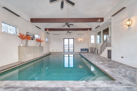 Restoration Farmware Indoor Pool 5500sqft Hot Tub