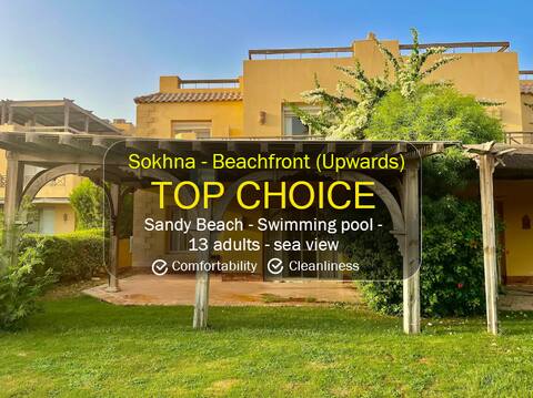 5BR Villa WPrivate Garden & Beach Access in Sokhna