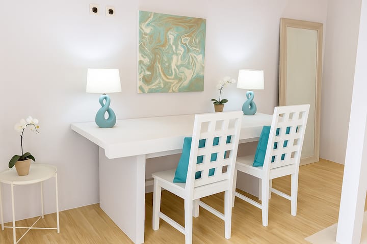 --> A spacious desk for remote working