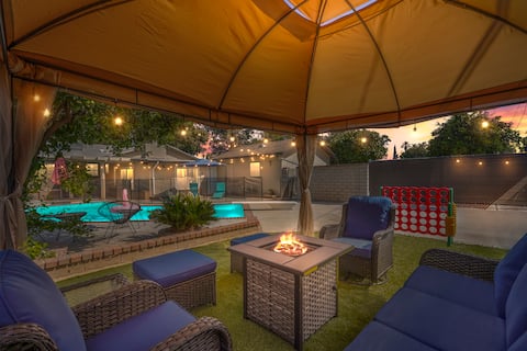 Pool, Fire Pit & Game Room - Family-Friendly Home!