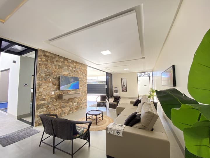 Casa Caldas Novas - Deslumbrante Com Piscina - 4/4 - Caldas Novas