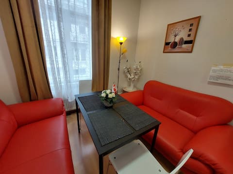 A spacious apartment in the center on a large square