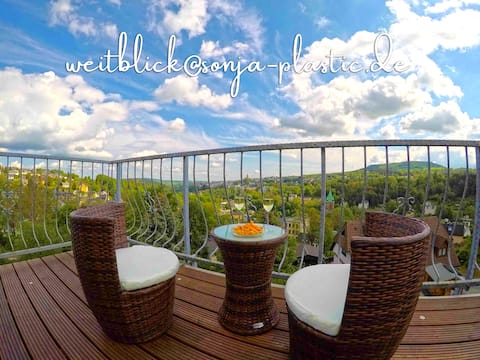 Maisonette apartment with a view for up to 6 guests