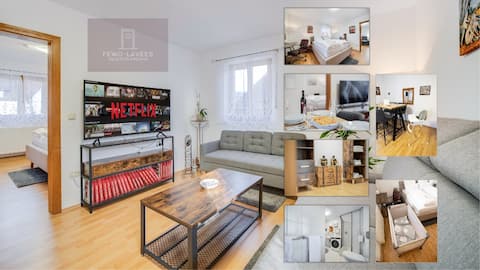 Modern, central apartment near old town and castle