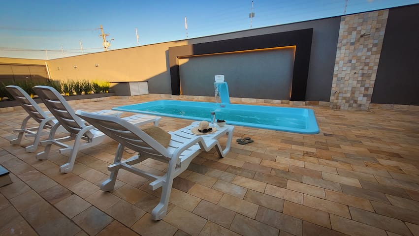 Entire home with 3 bedrooms in Olímpia - “Recanto Três Amores • Piscina Privativa Olímpia”