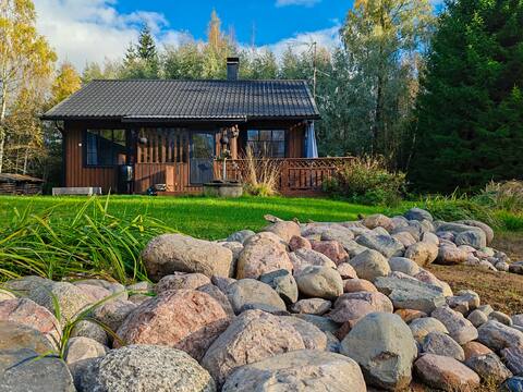 Cottage by the pond.