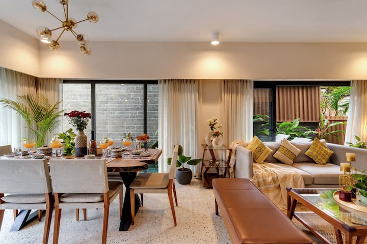 Dining and living area