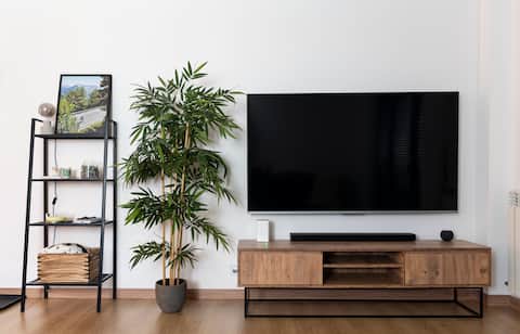 4 min to Slopes · Alpine retreat, river and snow