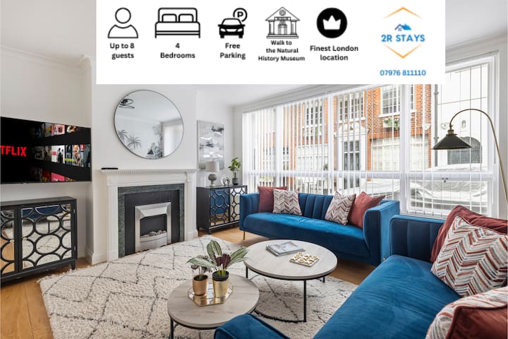 Spacious 4 bed mews house near Royal Albert Hall