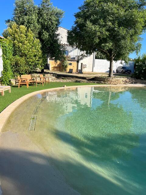 Villa uzes- incredible view - swimming pool lagon