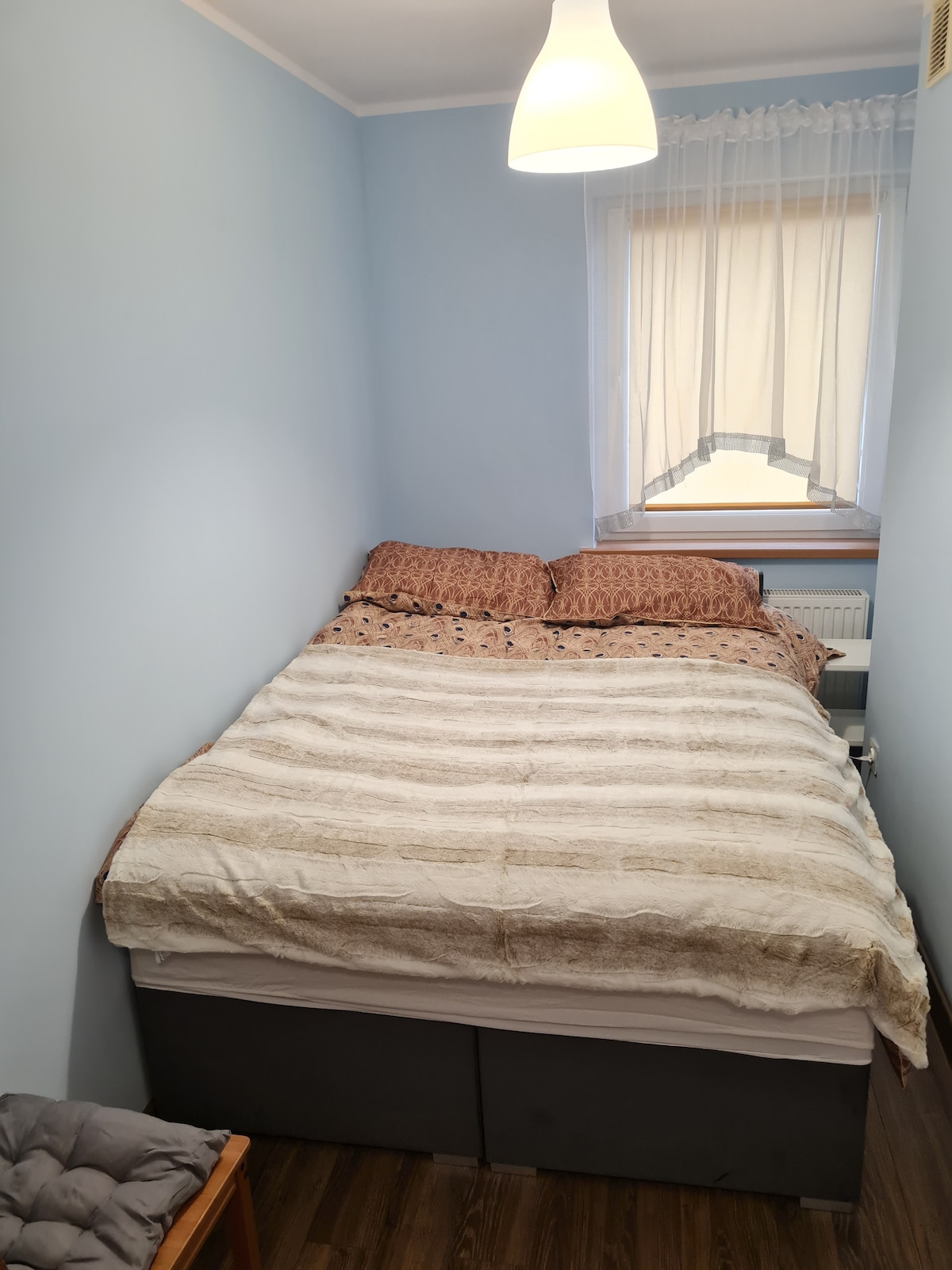 "เตียงคู่ที่สะดวกสบายมาก"
