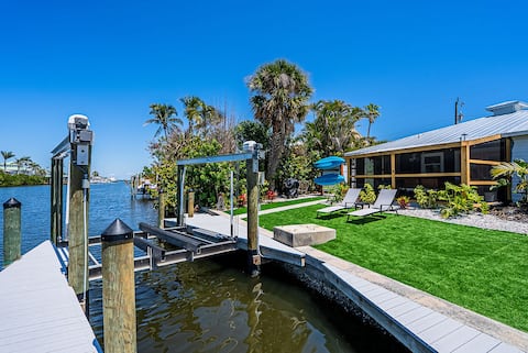 Waterfront Oasis with Boat Lift & Hot Tub