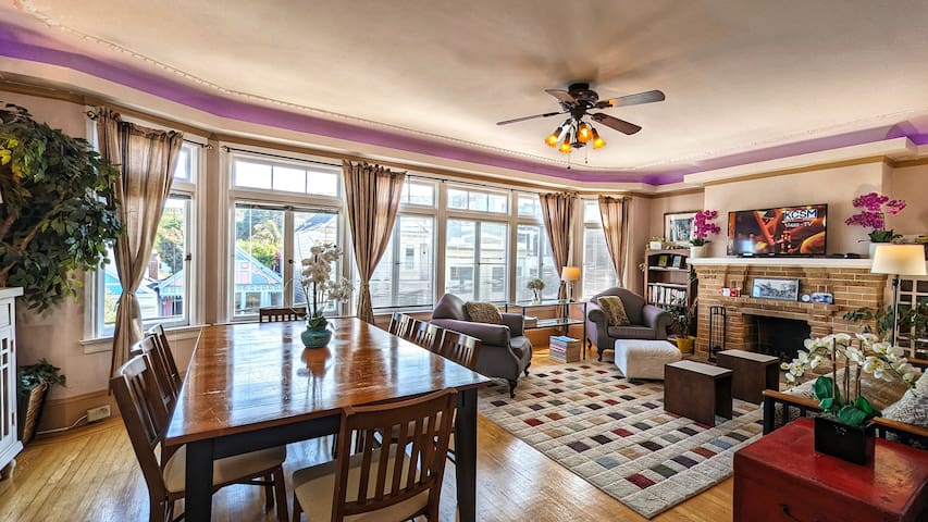 Prime 3BR Flat in Central SF. Perfect for groups!