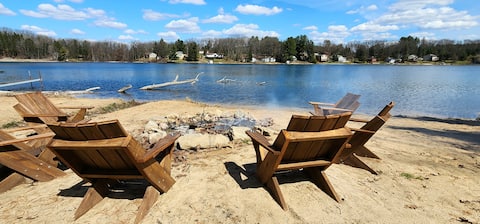 Beachfront Log Cabin | Gameroom & EV Charger