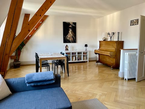 Panoramic view of mountains and castle