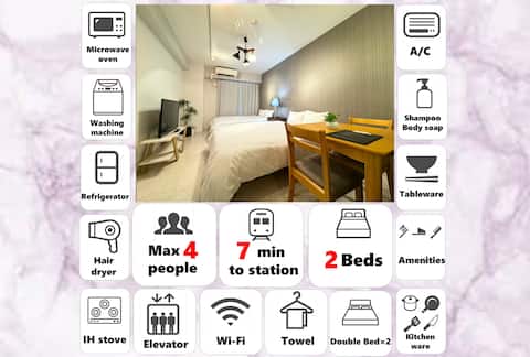 C111/5min to Tenma Sta!Easy access to Osaka＆Tennoj
