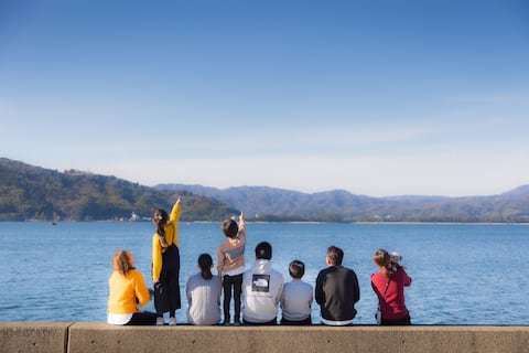 [Dogs welcome/105 ㎡, rent entire building] Panoramic view of Amanohashidate, the three most beautifu