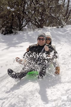 Snow play and hot cocktails