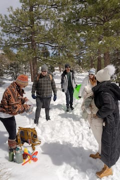 Snow play and hot cocktails