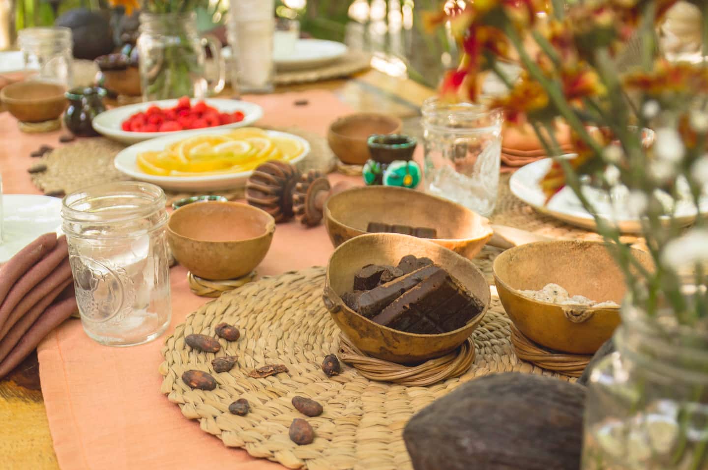 woman mixing chocolate into a bowl 