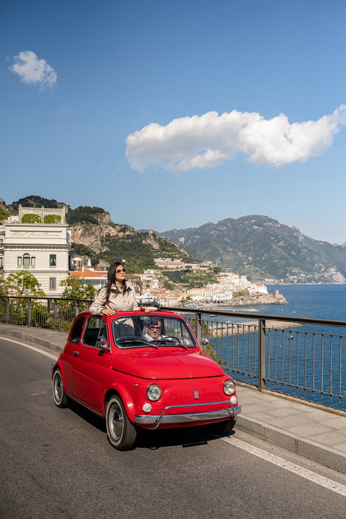 Explore Amalfi Coast onboard a vintage Fiat 500 · ☆5.0