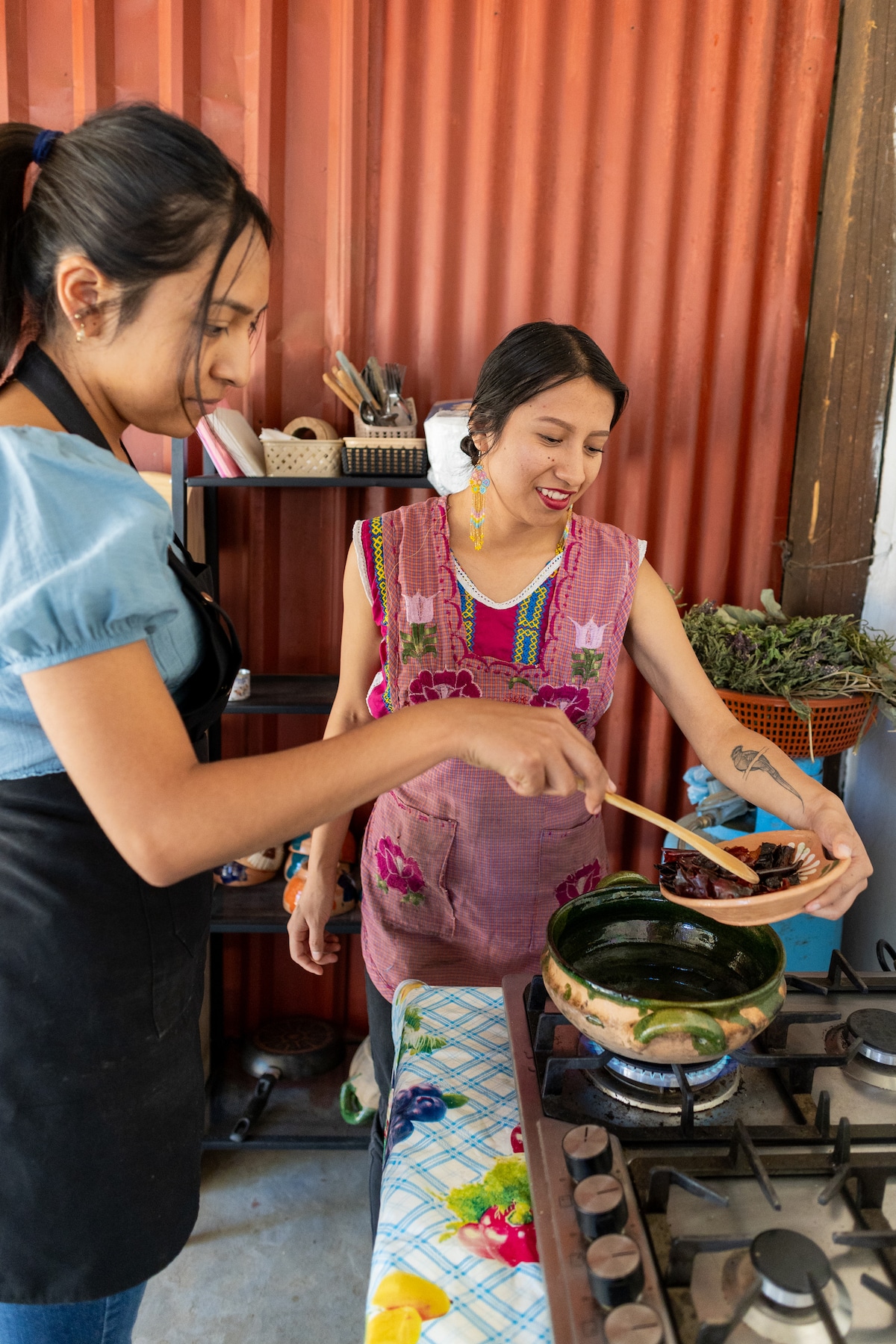 Traditional Oaxacan Moles cooking class