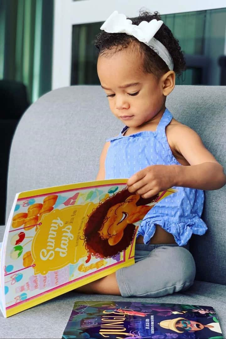 Kids interacting
 with their copies