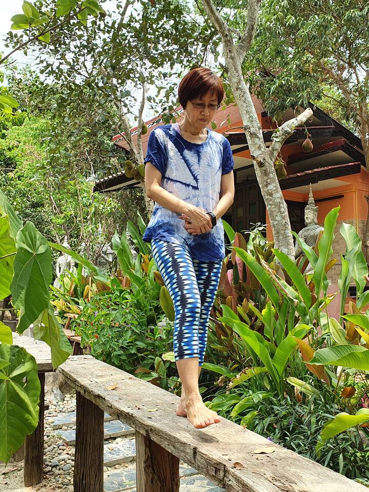 Mindful Walking on the beam