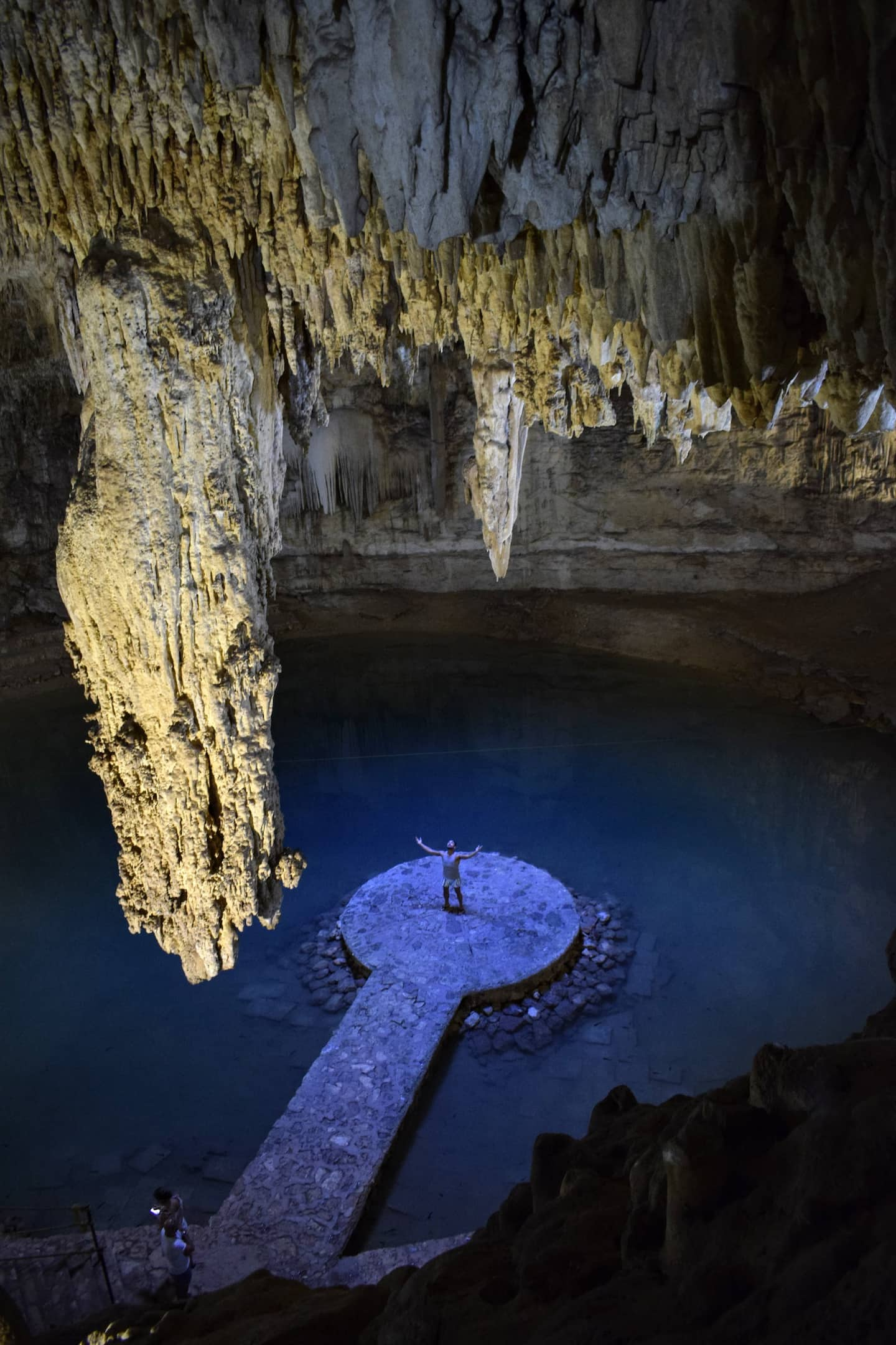 cenote suytun, man at tulum cenotes in mexico | Cenotes Tours Tulum