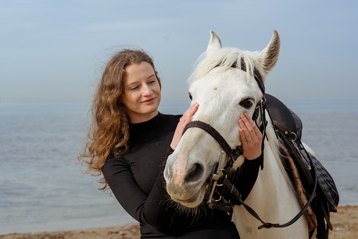 Privater Ausritt am Strand am Schwarzen Meer