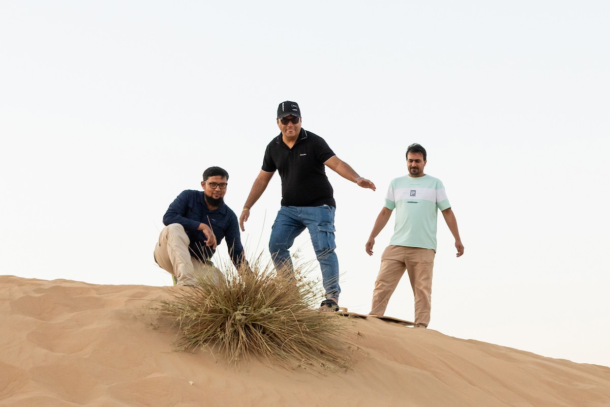 Experience a desert safari and dinner